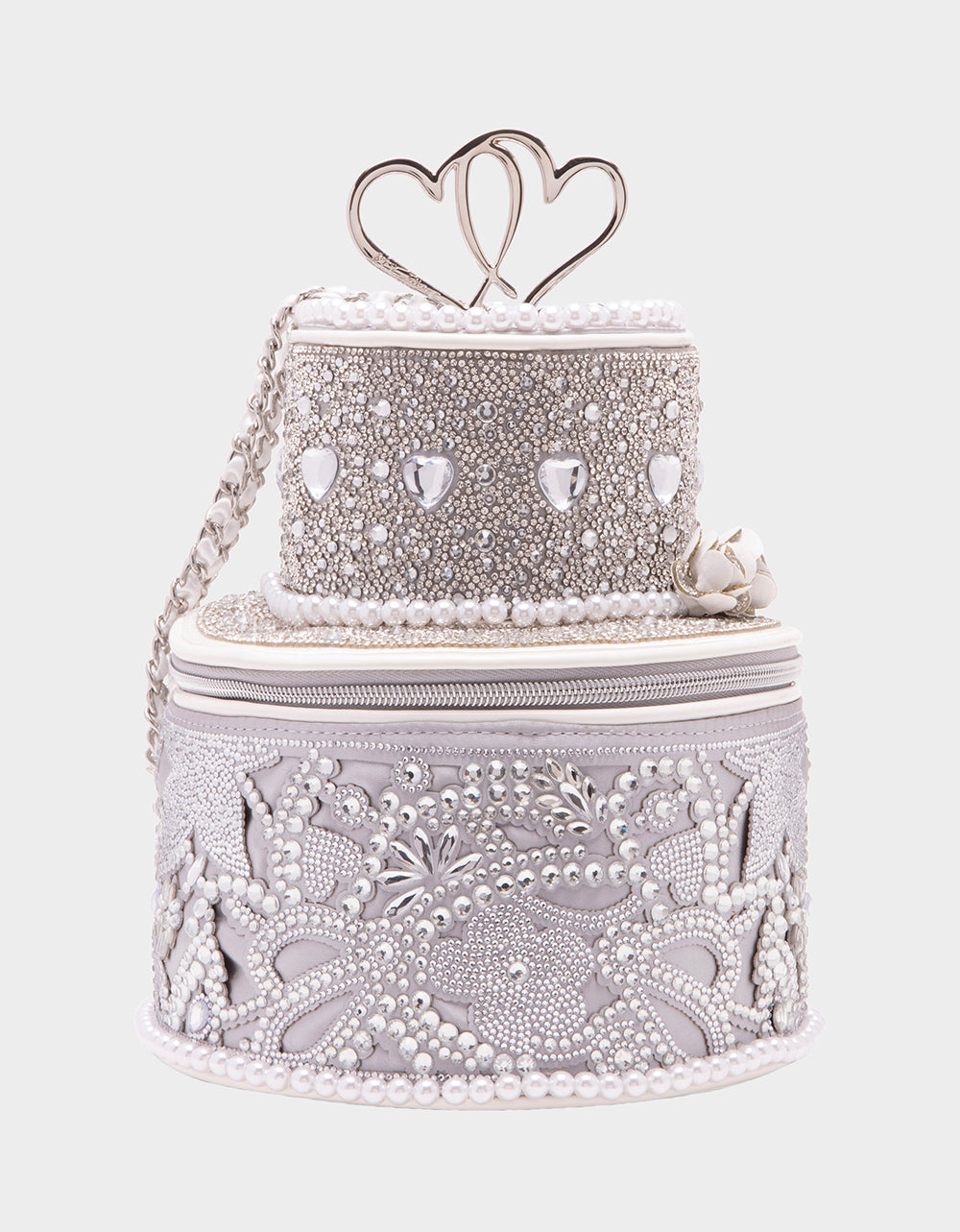 KITSCH FROST YOURSELF BLING CROSSBODY SILVER - HANDBAGS - Betsey Johnson