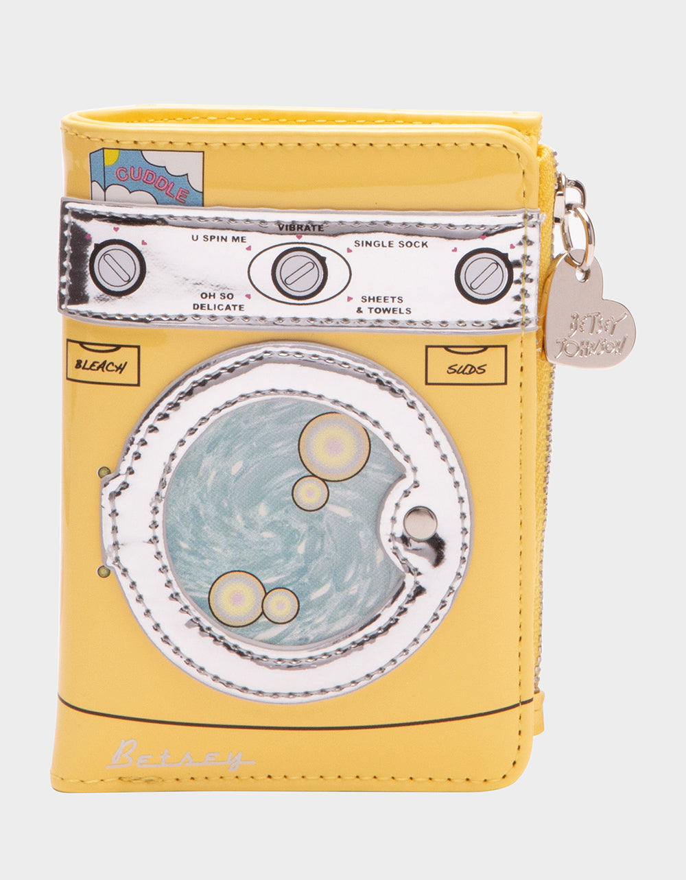KITSCH SPIN ME BIFOLD WALLET YELLOW - HANDBAGS - Betsey Johnson