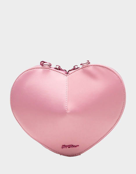 WATER DROPLET HEART CROSSBODY BLUSH - HANDBAGS - Betsey Johnson