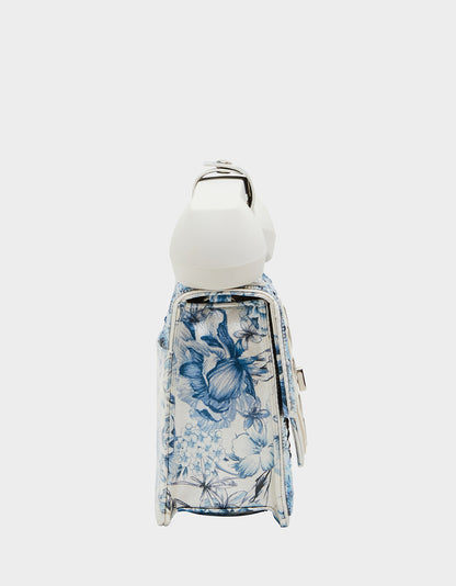 KITSCH PEARL TOILE PHONE BAG BLUE/MULTI - HANDBAGS - Betsey Johnson