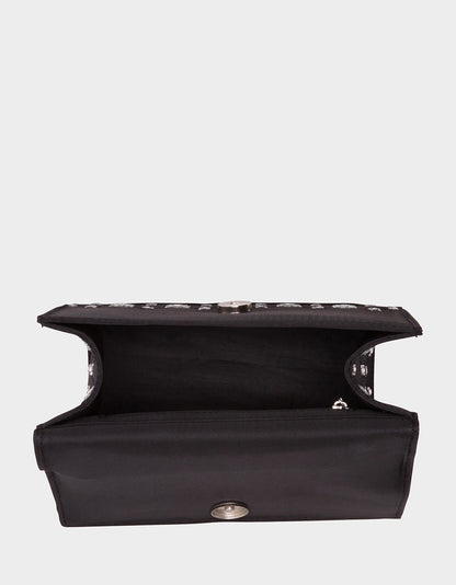 GEMSTONE CONVERTIBLE BAG BLACK - HANDBAGS - Betsey Johnson