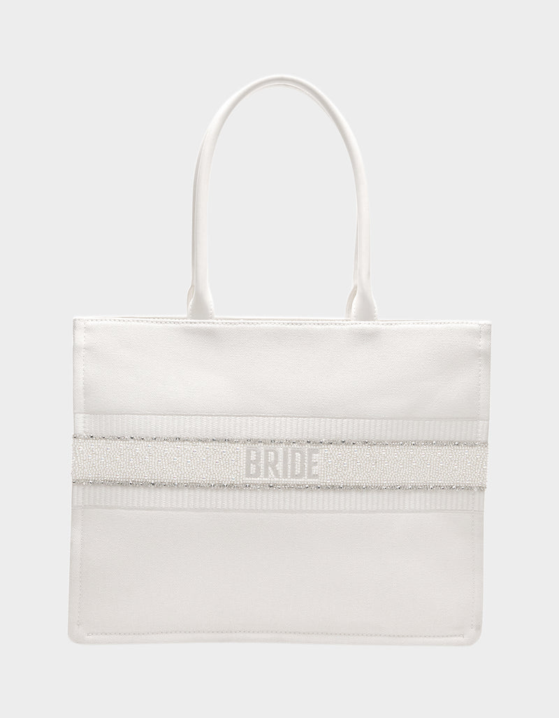 Mrs. Tote Bag con cremallera, Bride Tote Bag con cremallera, Bride