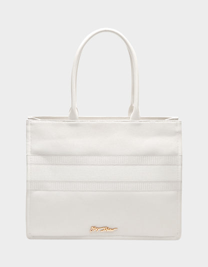 BRIDE TOTE WHITE - HANDBAGS - Betsey Johnson