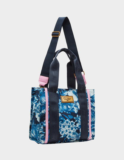 SMALL DENIM TOTE BLUE - HANDBAGS - Betsey Johnson