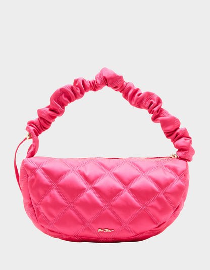 QUILTED NYLON SLING BAG PINK - HANDBAGS - Betsey Johnson