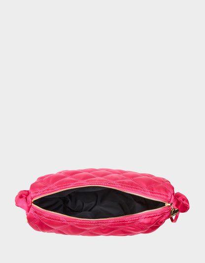 QUILTED NYLON SLING BAG PINK - HANDBAGS - Betsey Johnson