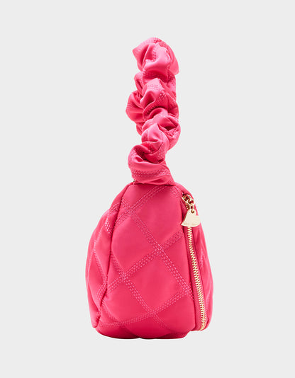 QUILTED NYLON SLING BAG PINK - HANDBAGS - Betsey Johnson