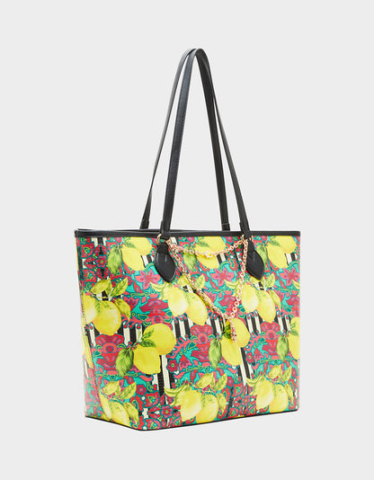 FRESH N FRUITY TOTE WITH NECKLACE YELLOW - HANDBAGS - Betsey Johnson