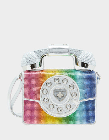 KITSCH RAINBOW HIGH PHONE BAG RAINBOW - HANDBAGS - Betsey Johnson