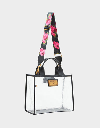 SKULL BOSS MEDIUM CLEAR TOTE CLEAR - HANDBAGS - Betsey Johnson