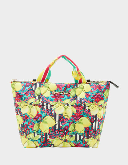 FRESH N FRUITY INSULATED TOTE YELLOW - HANDBAGS - Betsey Johnson