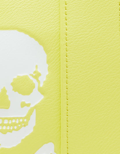 SKULLY DEBOSS MINI TOTE CITRON - HANDBAGS - Betsey Johnson