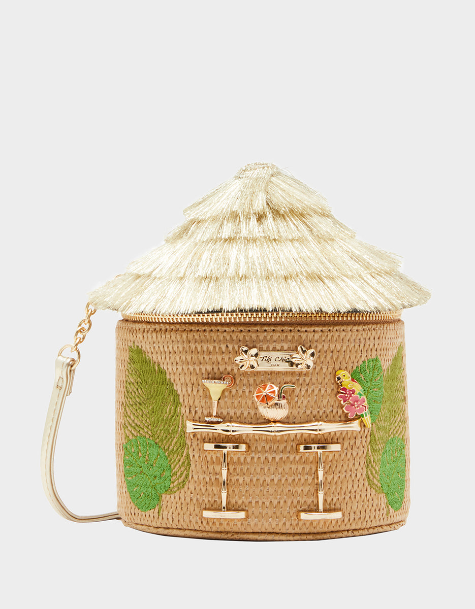 KITSCH TIKI BAR NATURAL Handbags | Tiki Bar Bag – Betsey Johnson