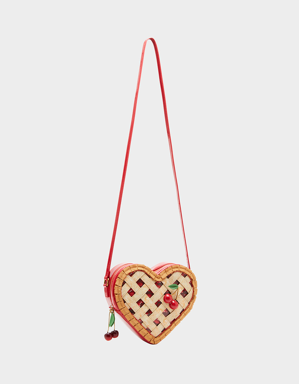 KITSCH SWEET AS CHERRY PIE BAG TAN | Cherry Handbags – Betsey Johnson