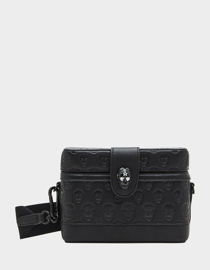 SKULL BOSS VANITY BAG BLACK - HANDBAGS - Betsey Johnson