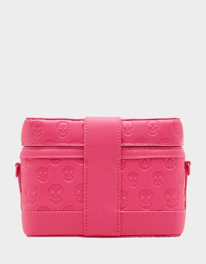 SKULL BOSS VANITY BAG PINK - HANDBAGS - Betsey Johnson