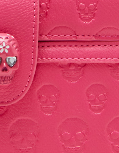 SKULL BOSS VANITY BAG PINK - HANDBAGS - Betsey Johnson