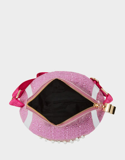 KITSCH TACKLE ME RHINESTONE SLING PINK - HANDBAGS - Betsey Johnson