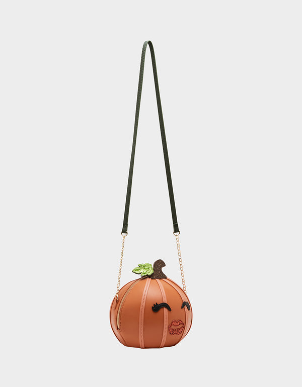 KITSCH YOU'RE SO GOURDGEOUS CROSSBODY ORANGE - HANDBAGS - Betsey Johnson