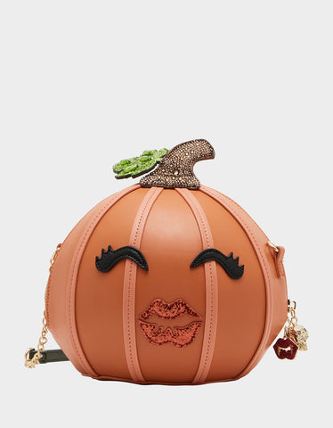 Betsey johnson pumpkin spice latte purse shops