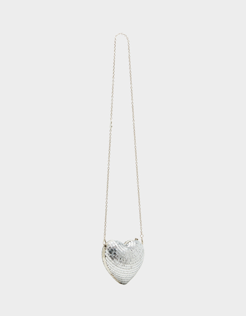 STOLE MY HEART SILVER - HANDBAGS - Betsey Johnson