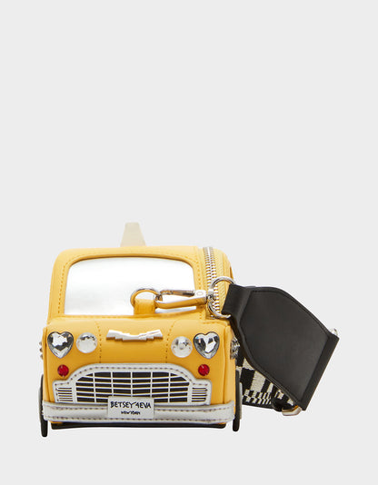 KITSCH FARE PLAY TAXI CROSSBODY YELLOW - HANDBAGS - Betsey Johnson