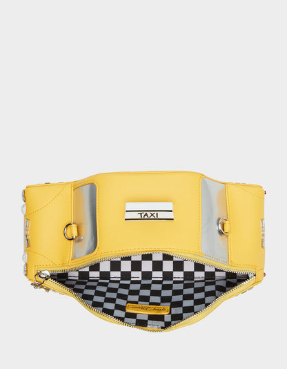 KITSCH FARE PLAY TAXI CROSSBODY YELLOW - HANDBAGS - Betsey Johnson