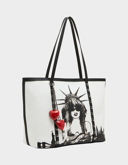 QUEEN OF NY TOTE MULTI - HANDBAGS - Betsey Johnson