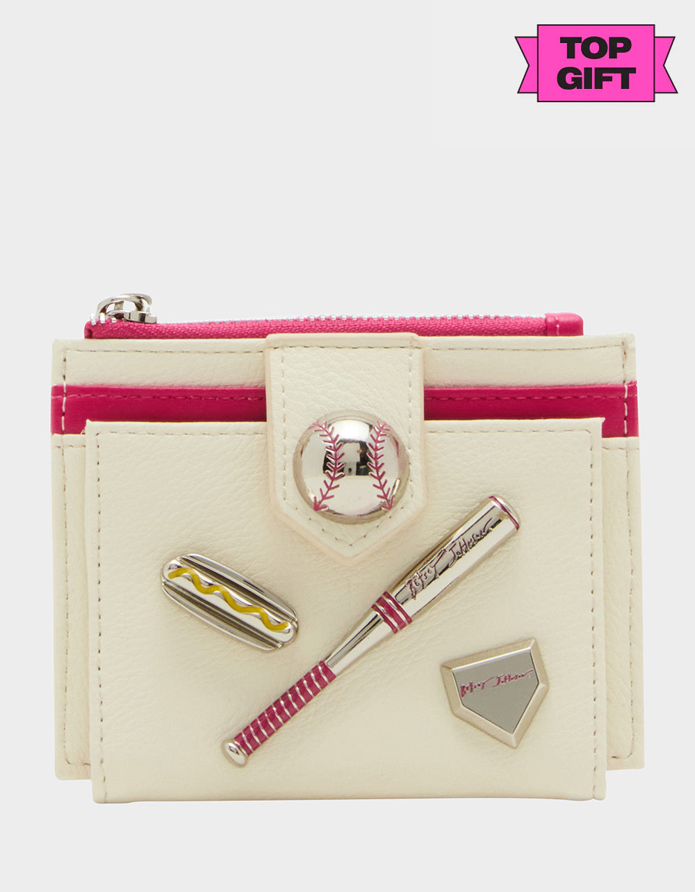HIT ME UP BIFOLD WHITE - HANDBAGS - Betsey Johnson