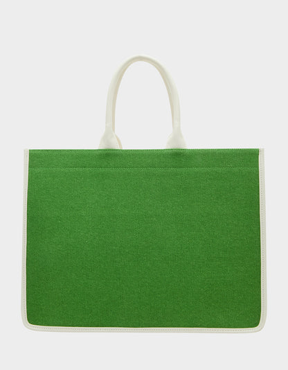 QUEEN OF THE GREEN CANVAS TOTE GREEN - HANDBAGS - Betsey Johnson