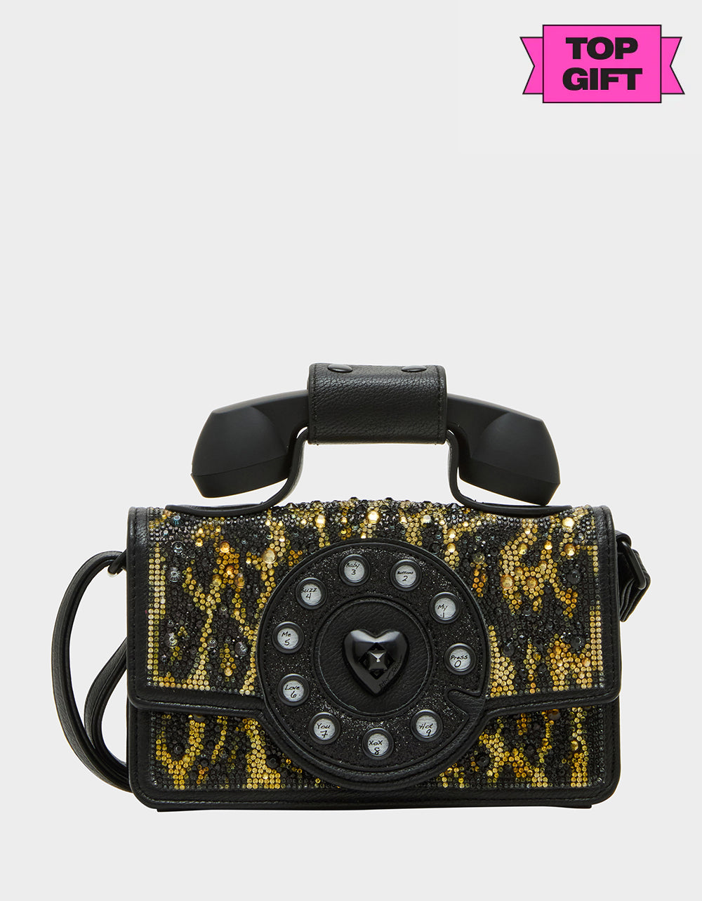 KITSCH MINI LEOPARD PHONE BAG LEOPARD - HANDBAGS - Betsey Johnson