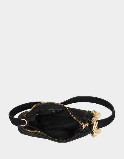 HEADLINER DEBOSS SHOULDER BAG BLACK