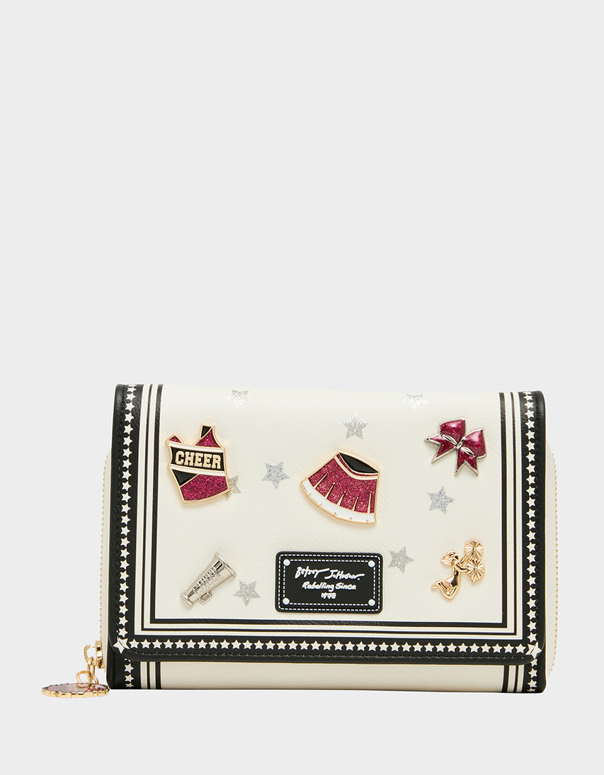 SHAKE YOUR POM POMS WALLET ON CHAIN MULTI - HANDBAGS - Betsey Johnson