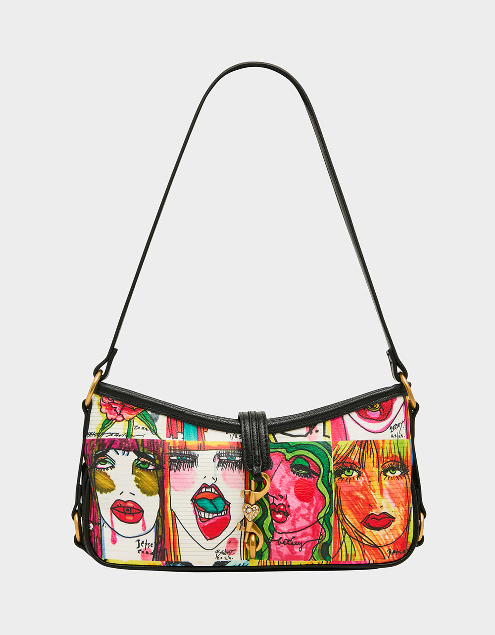 FACES SHOULDER BAG MULTI - HANDBAGS - Betsey Johnson