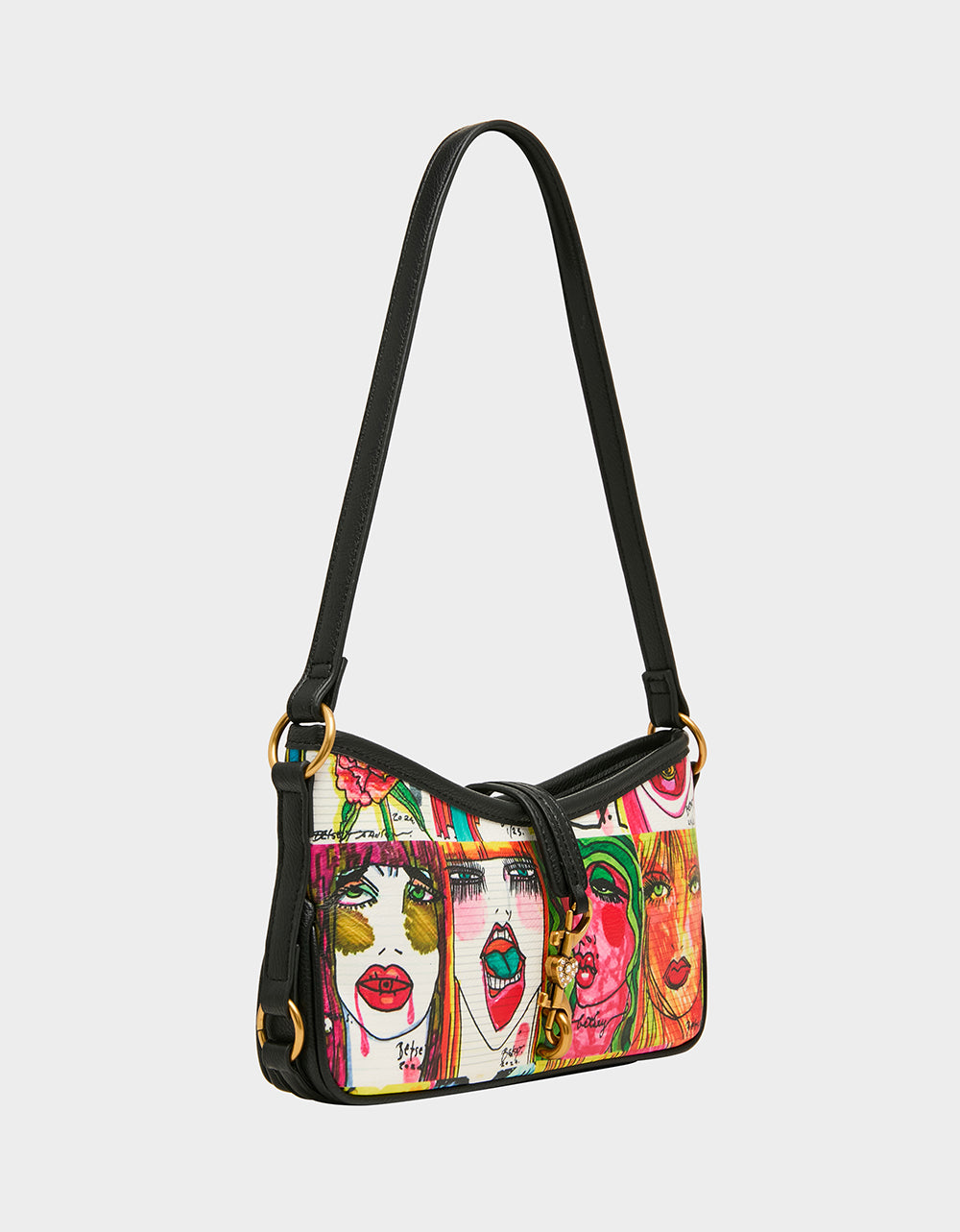 FACES SHOULDER BAG MULTI - HANDBAGS - Betsey Johnson