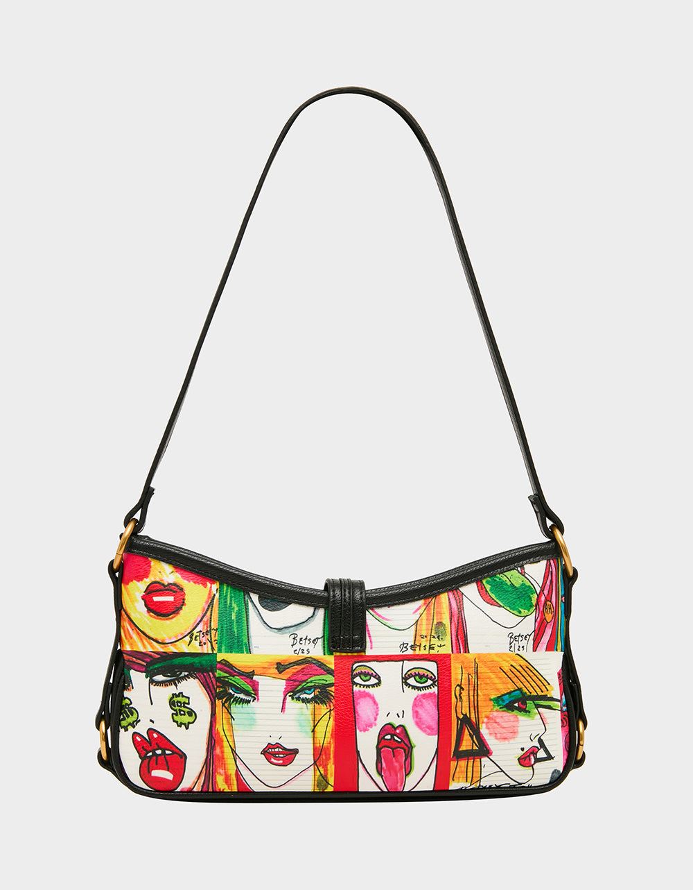 FACES SHOULDER BAG MULTI - HANDBAGS - Betsey Johnson