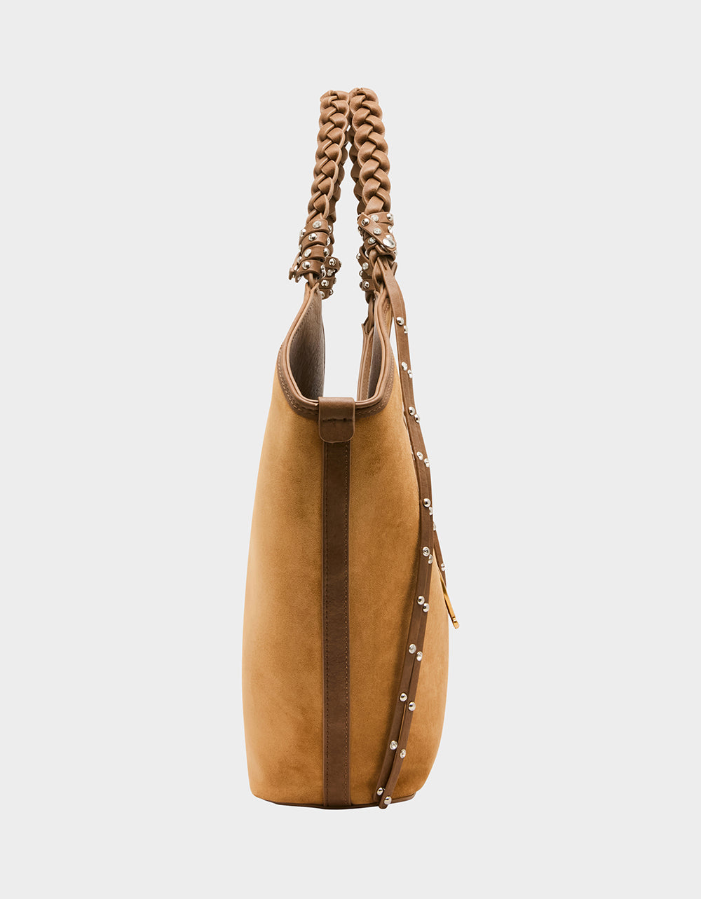SUEDE TULIP TOTE TAN - HANDBAGS - Betsey Johnson - view 3