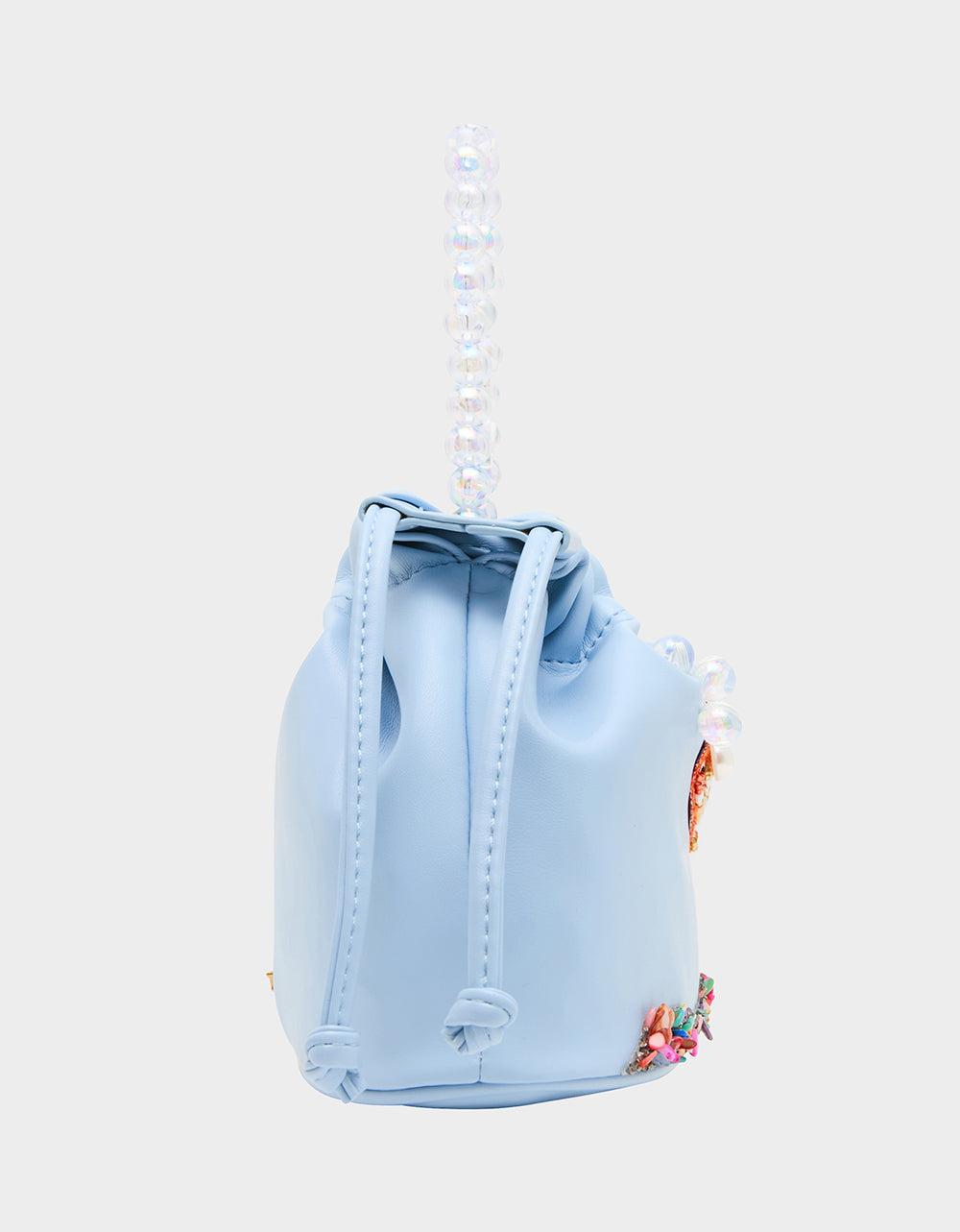 HOOKED ON YOU Blue Fish Embellished Pearls Women's Crossbody