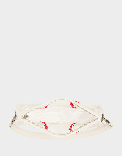 STADIUM BASEBALL BAG CLEAR - HANDBAGS - Betsey Johnson