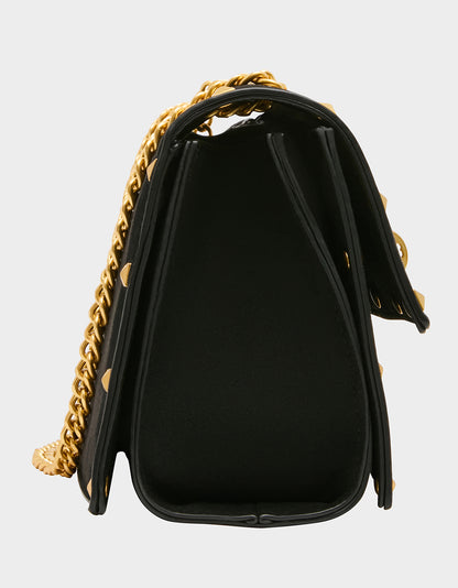 FLAP SHOULDER BLACK - HANDBAGS - Betsey Johnson