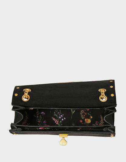 FLAP SHOULDER BLACK - HANDBAGS - Betsey Johnson