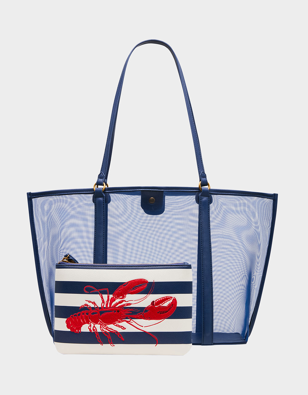 HOTTER THAN BUTTER MESH TOTE W NAVY - HANDBAGS - Betsey Johnson - view 4