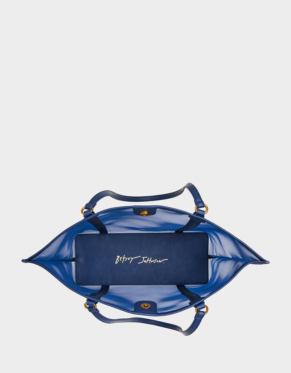 HOTTER THAN BUTTER MESH TOTE W NAVY - HANDBAGS - Betsey Johnson - view 7
