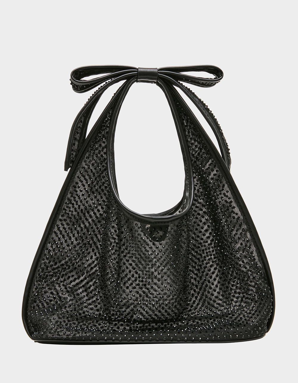 BOW MINI MESH TOTE BLACK - HANDBAGS - Betsey Johnson
