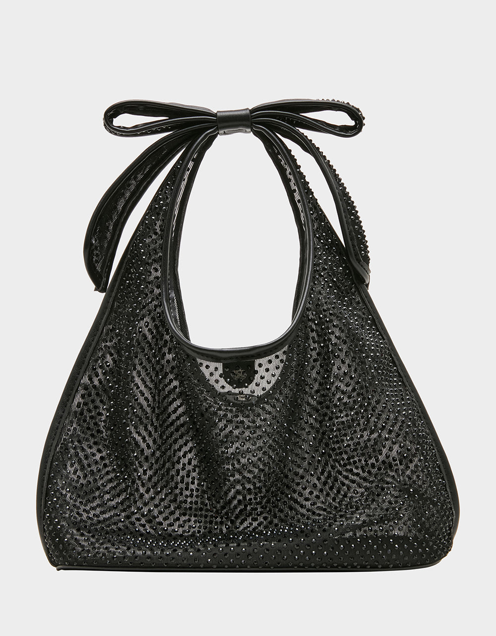 BOW MINI MESH TOTE BLACK - HANDBAGS - Betsey Johnson - view 7