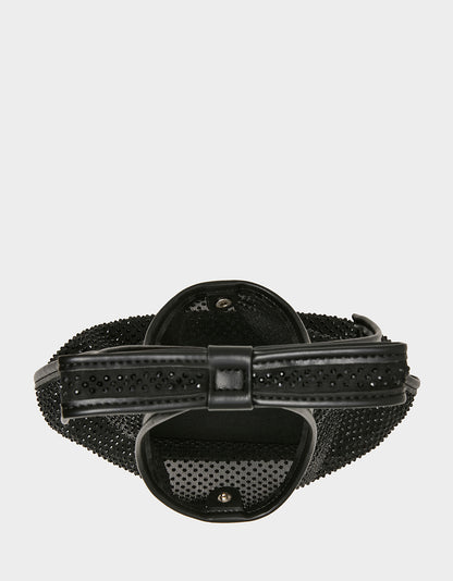BOW MINI MESH TOTE BLACK - HANDBAGS - Betsey Johnson