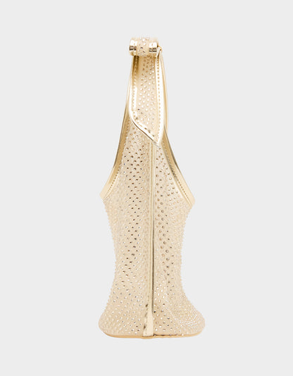 BOW MINI MESH TOTE GOLD - HANDBAGS - Betsey Johnson