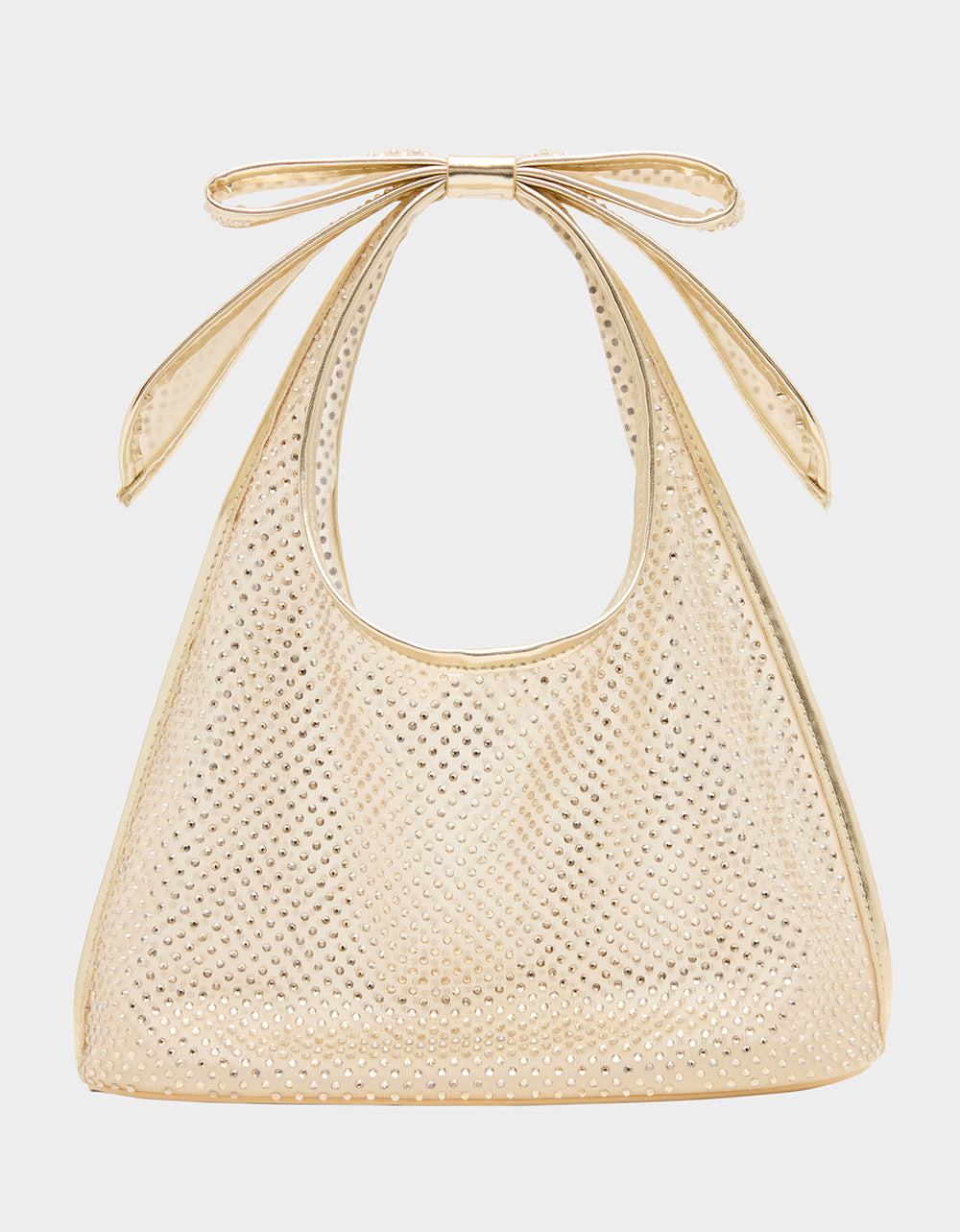BOW MINI MESH TOTE GOLD - HANDBAGS - Betsey Johnson - view 6