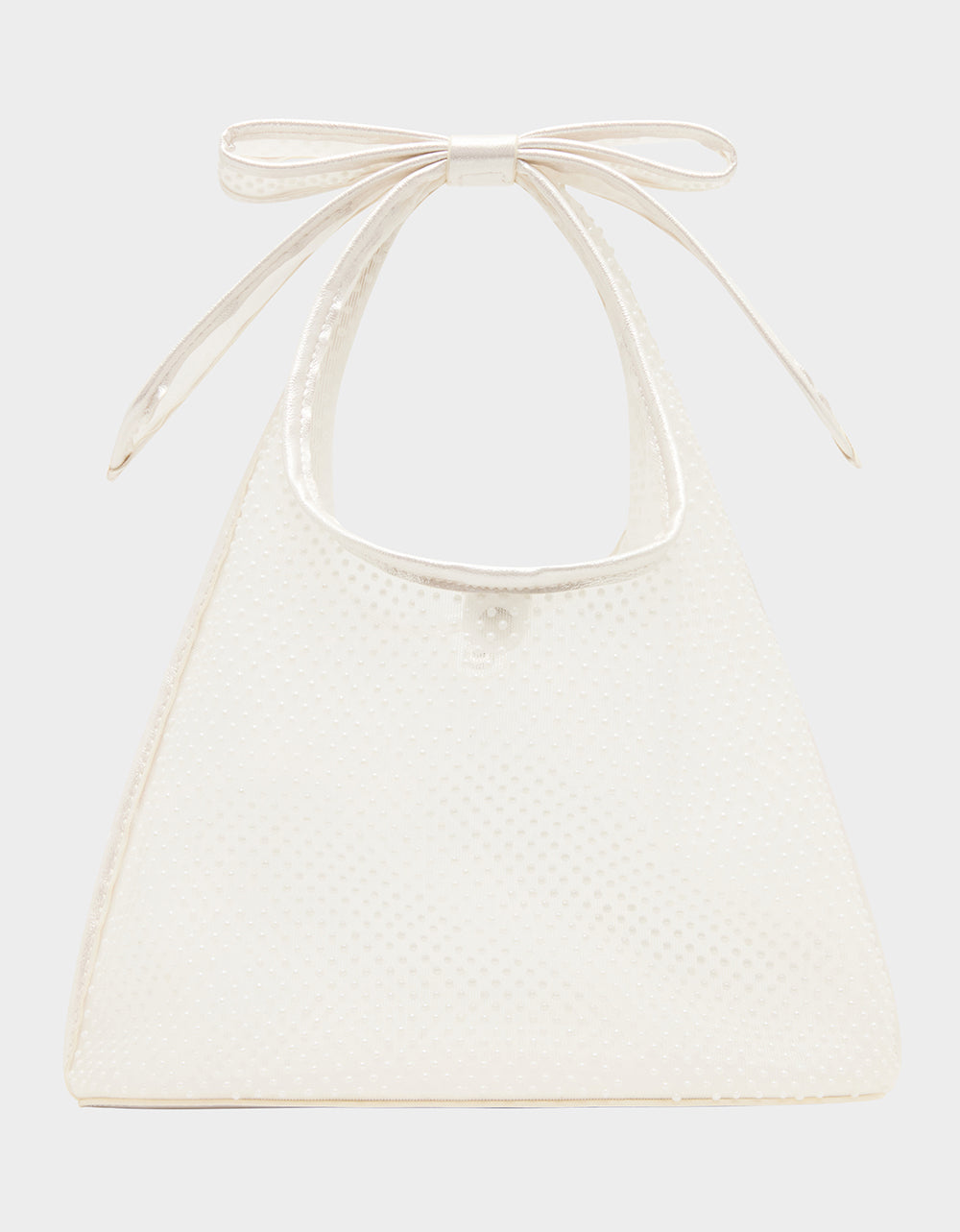BOW MINI MESH TOTE PEARL - HANDBAGS - Betsey Johnson - view 5