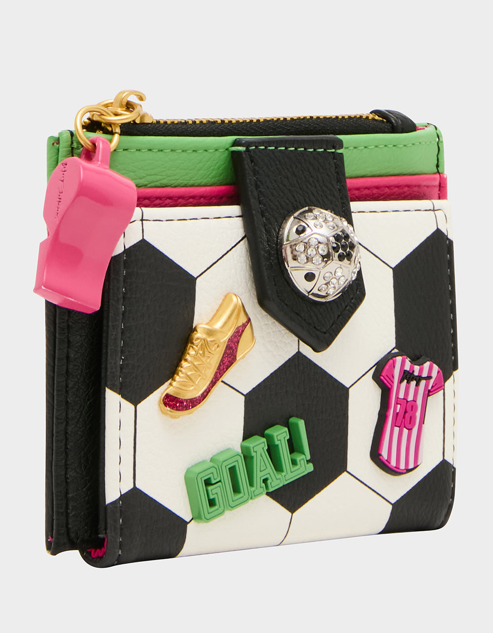 GOAL GETTER WALLET BLACK/WHITE - HANDBAGS - Betsey Johnson - view 2